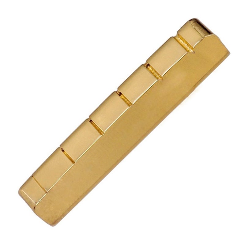 JD.Moon Electric Guitar Nut Brass 6 String Slotted For Les Paul Epiphone Guitar Parts 42mm - Image 1